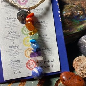 Chakra stack necklace